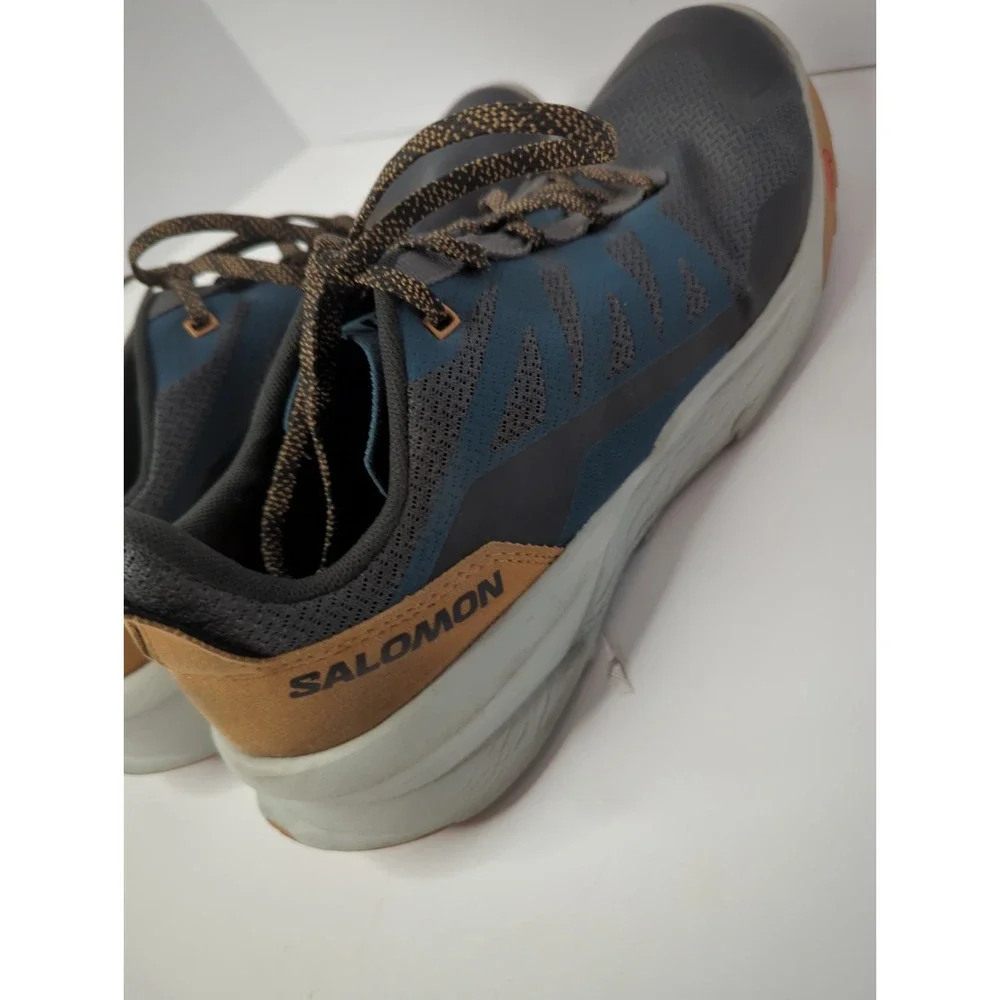 Salomon Patrol Mens Sz 12 Trail Running Shoes Hiking Sneakers Gray Blue Gorpcore